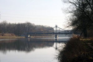 Štěpánský most přes Labe na hlavní silnici Mělník - Praha